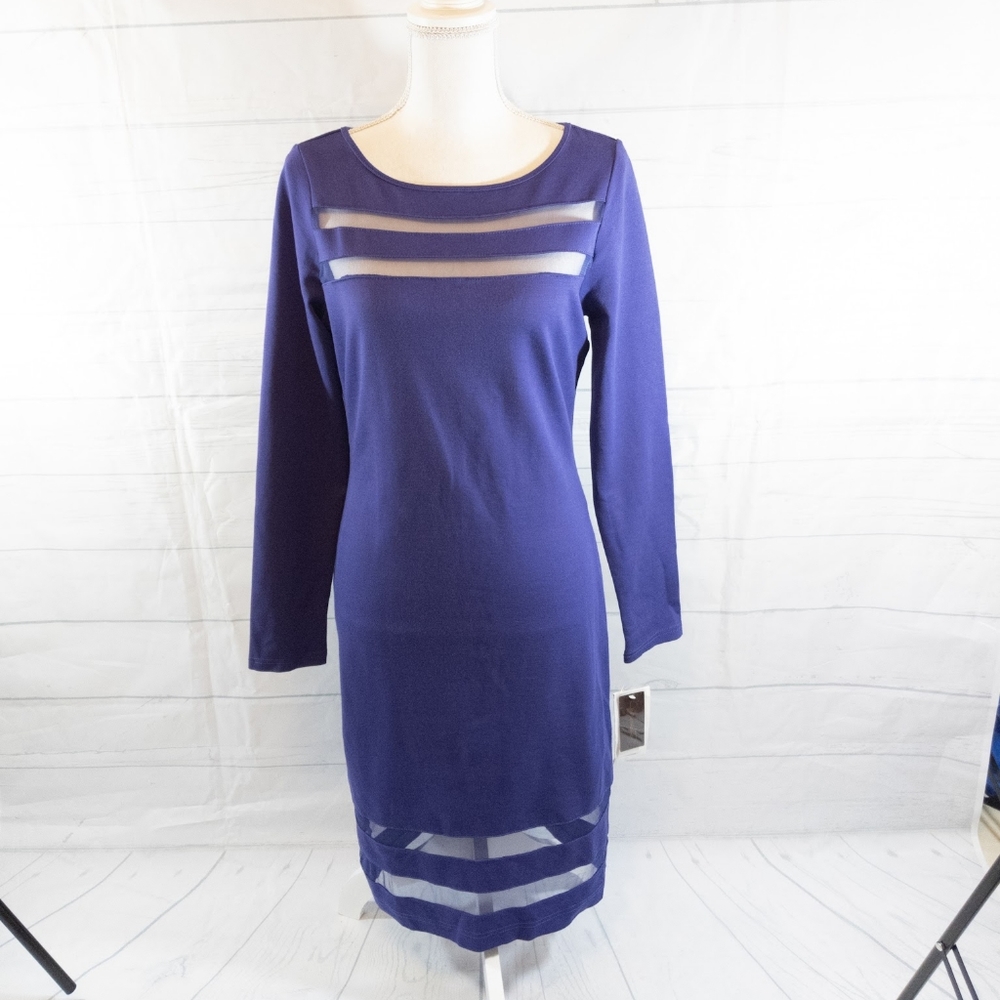 Hal Rubenstein Dress Candy Illusion Stripes Medium